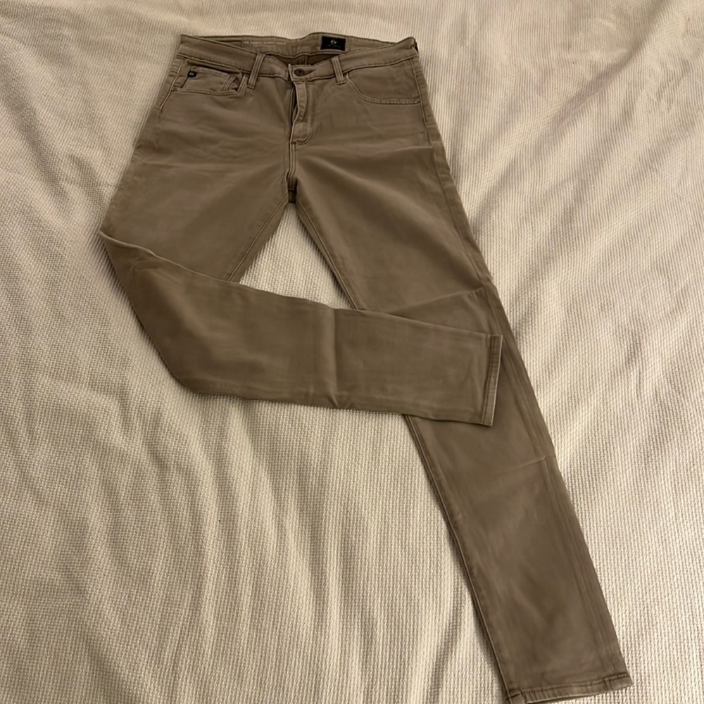 COPY - Adriano Goldschmed The Farrah Skinny Ankle, High-Rise, Taupe, Size 29 R